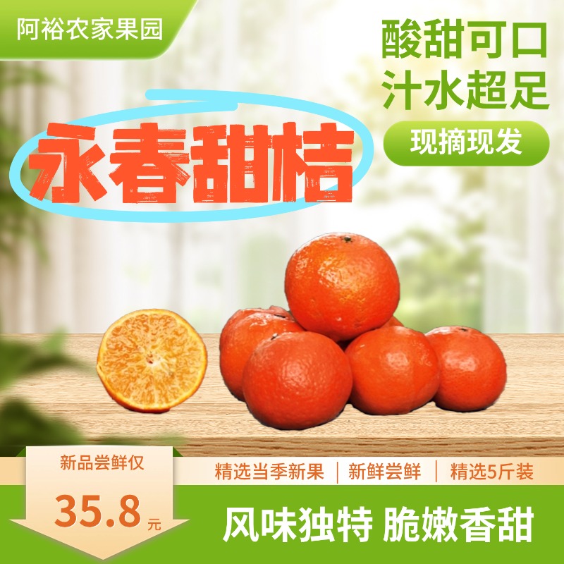 永春正宗现摘新鲜应季水果小甜桔