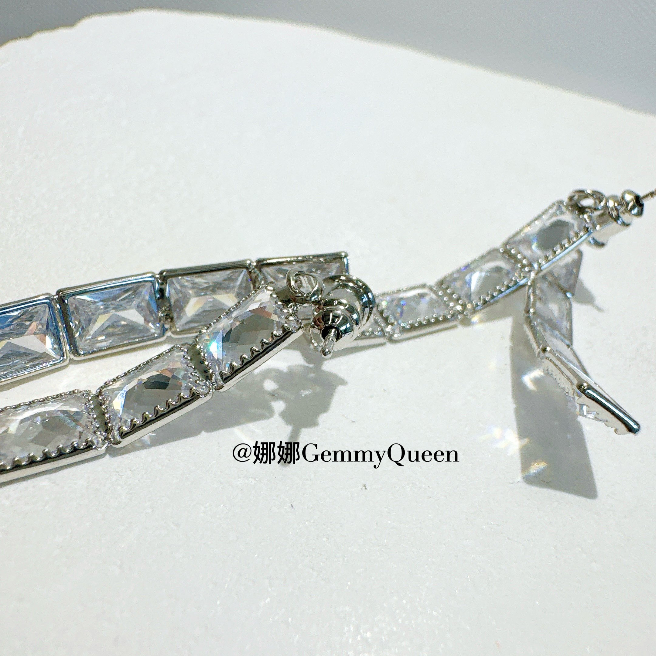 铜合金合成锆石耳饰 娜娜GemmyQueen耳环