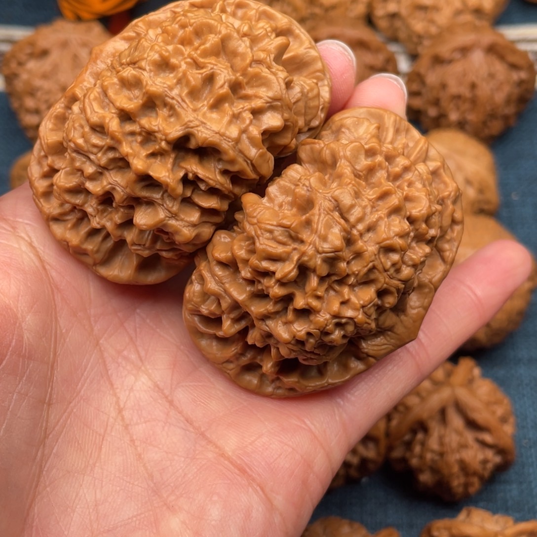 比***爸把件文玩核桃56大官帽