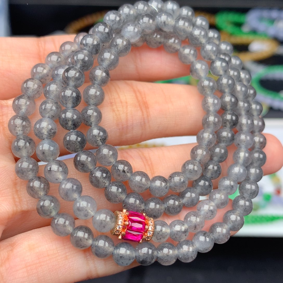 翡翠手链未镶嵌卡