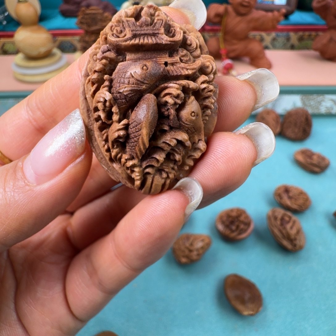 i***e橄榄核手串/手链核潮核雕手工制作