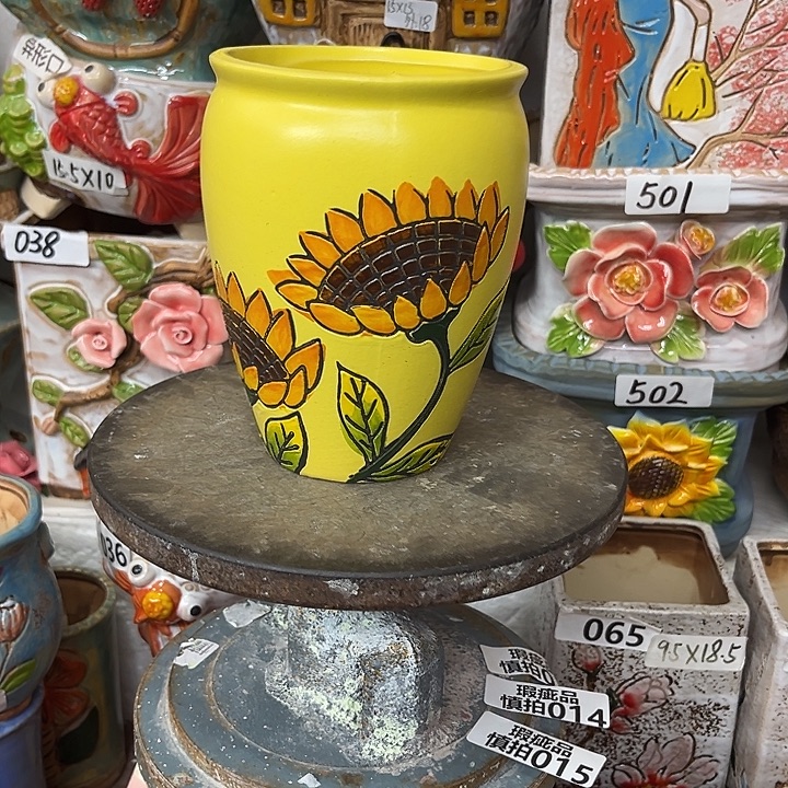 粗陶材质多肉花盆