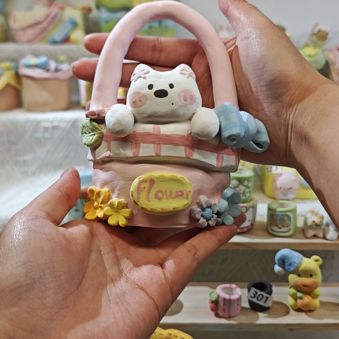 小****满29.9包邮手工花盆