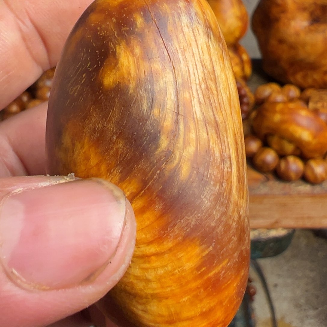 松木（琥珀木）无事牌微瑕