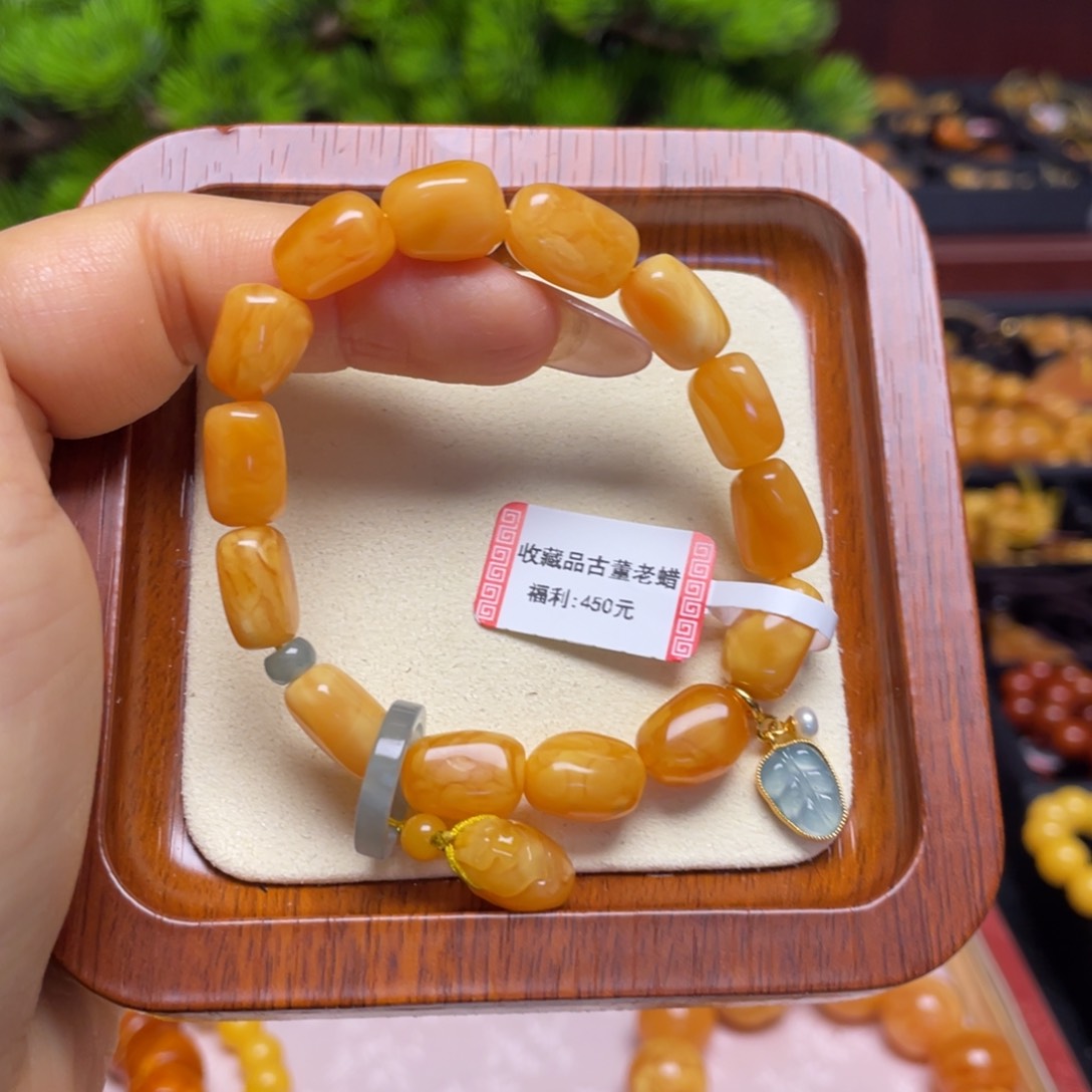 蜜蜡手链未镶嵌手串