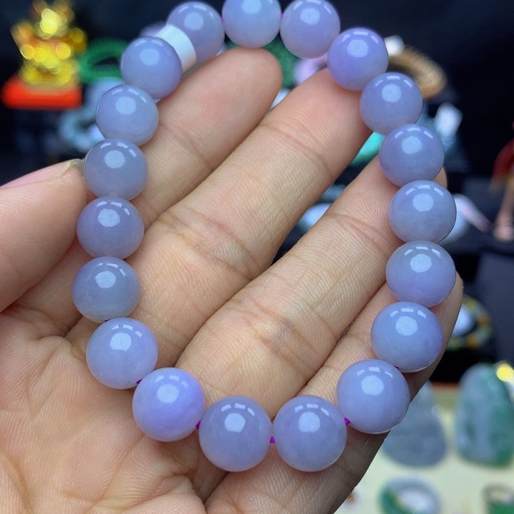 翡翠手链未镶嵌狮**姐翡翠 10.0