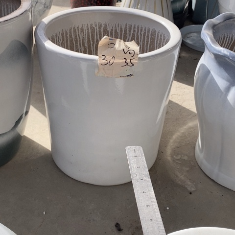 低腰白圆柱大号 口30/35