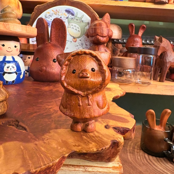 黄色雨衣猪可爱摆件57