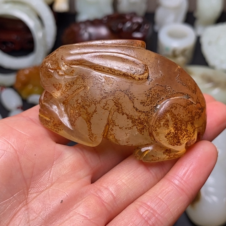 今***约和田玉未镶嵌把件