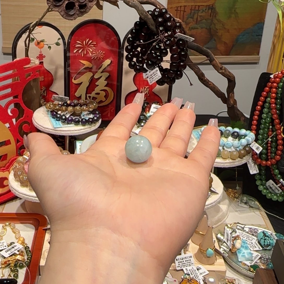 海蓝宝石吊坠(不含链)未镶嵌路路通吊坠卡14