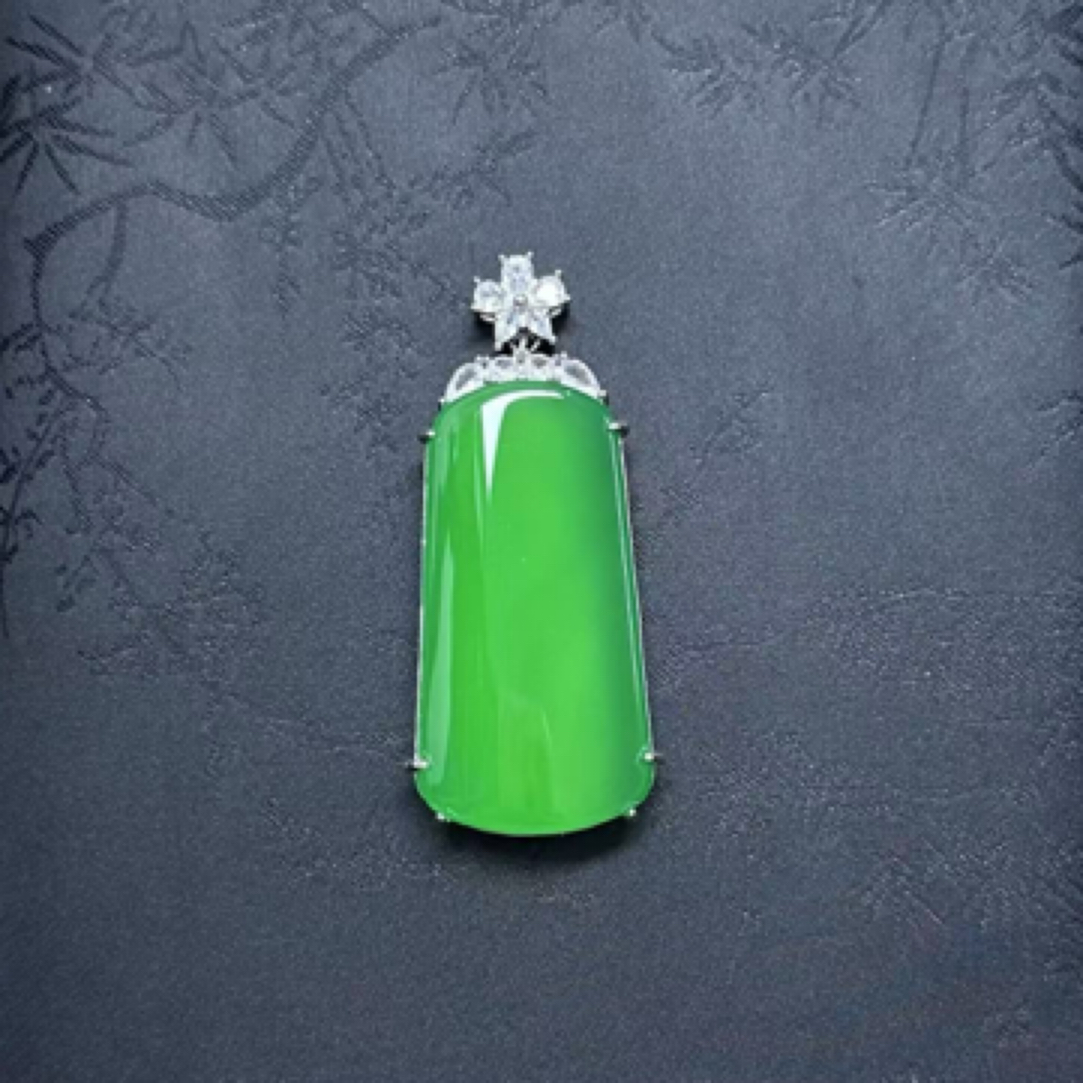 桐掌柜珠宝天然玉石冰透饱满新款大无事牌简约大气