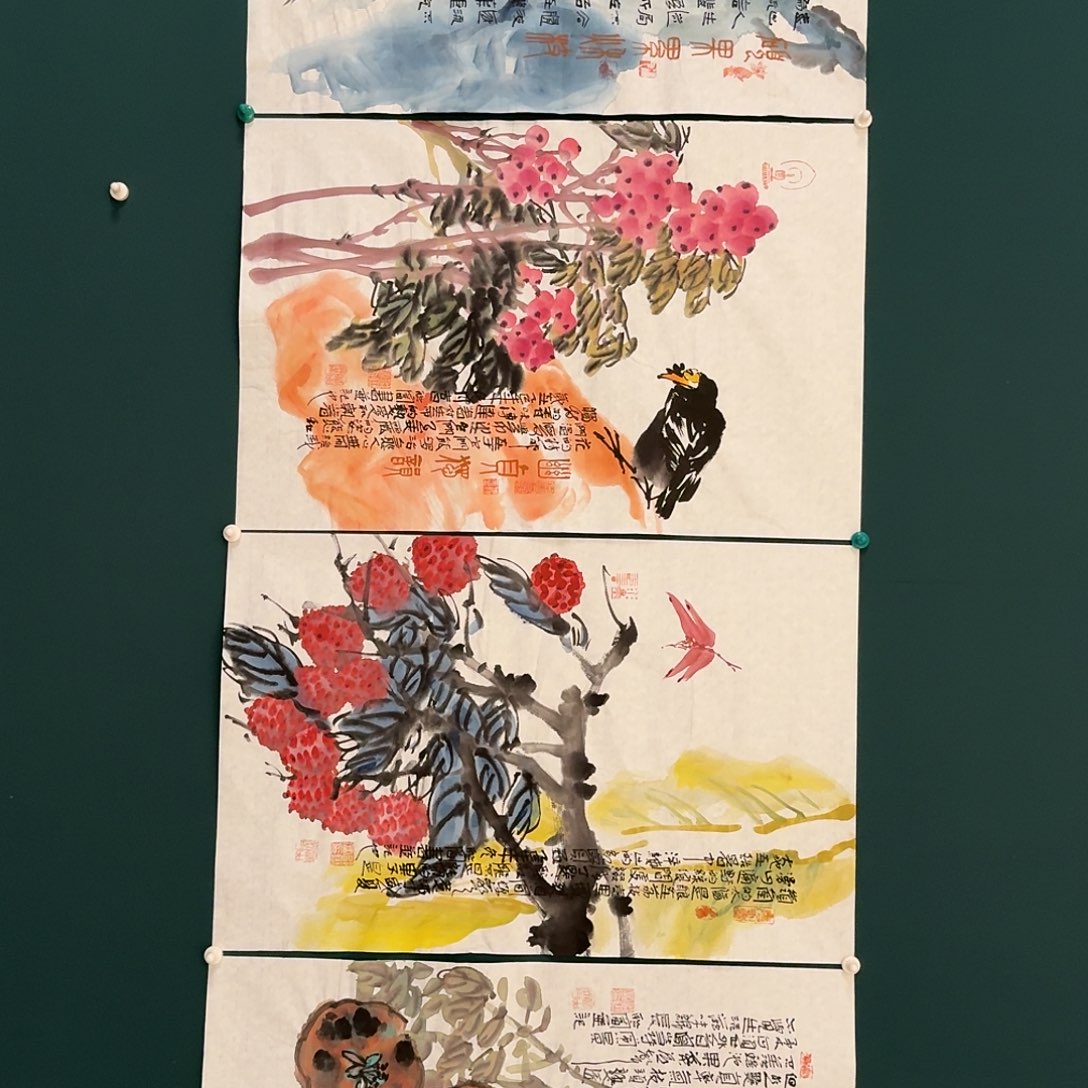 国画邹联富老师的作品