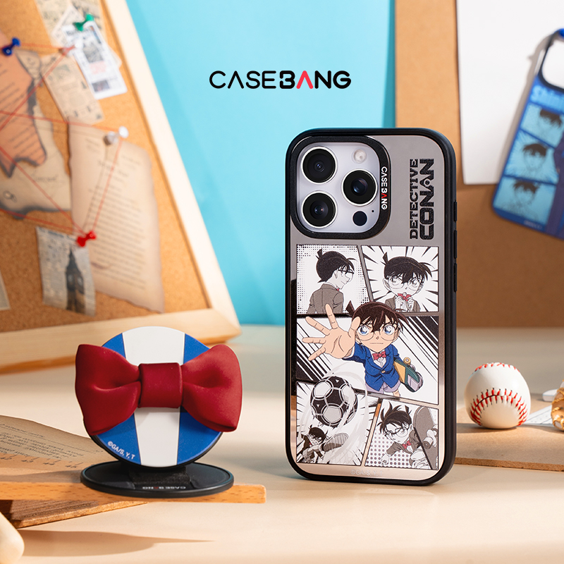 CASEBANGx名侦探柯南联名立体领结手机支架适用MagSafe磁吸折叠
