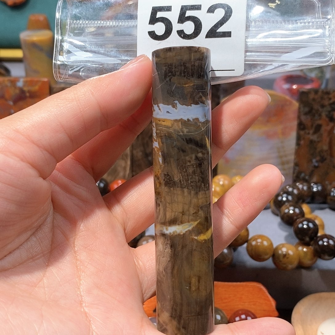 硅化玉天然北票硅化玉手把未镶嵌天然北票硅化玉手把