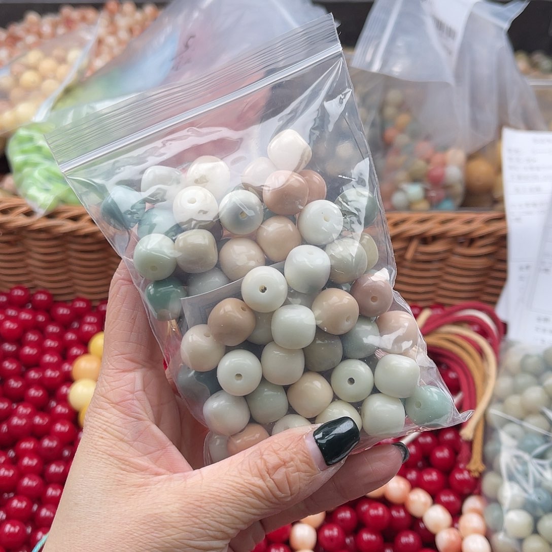 白玉菩提吊坠C/12mm/50颗