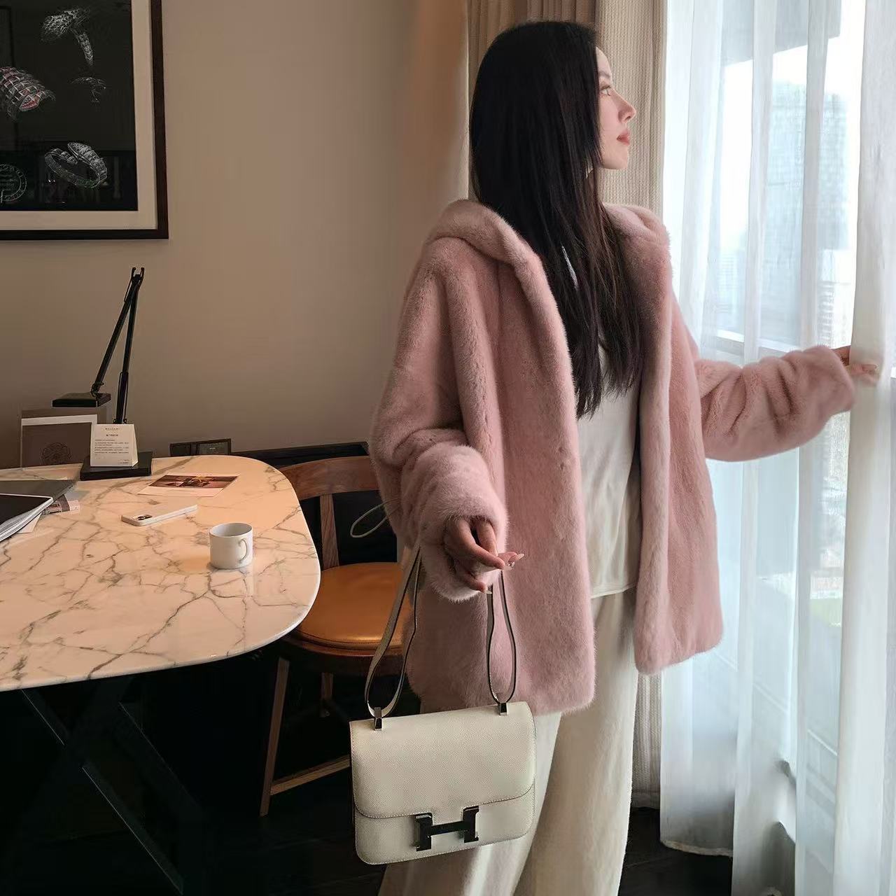 （直播间介绍为准请勿忙拍）帽粉甜美风长袖、直播间为准不要盲拍