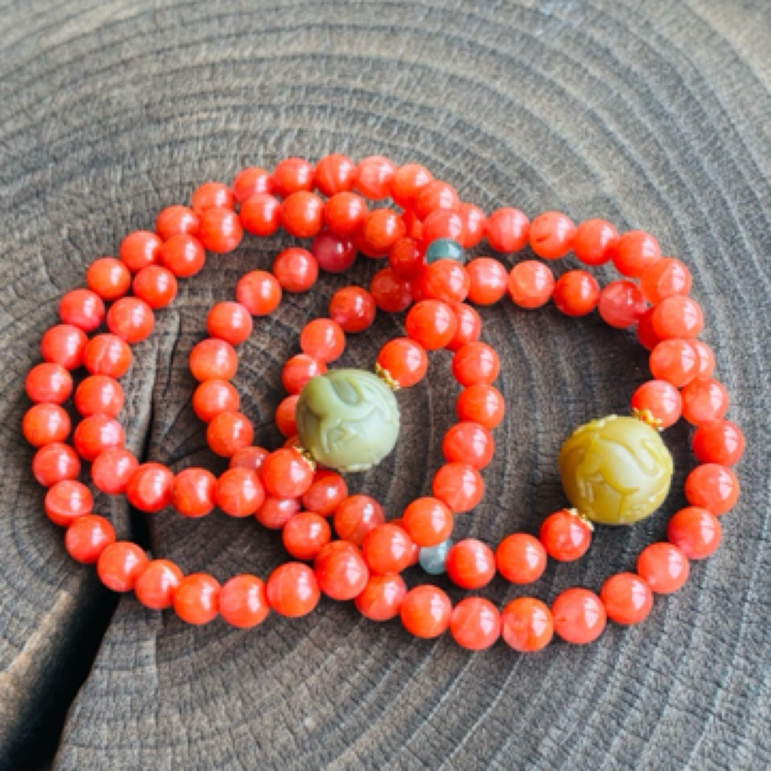 【沐姐珠宝】川料盐源双圈手串多样性发一