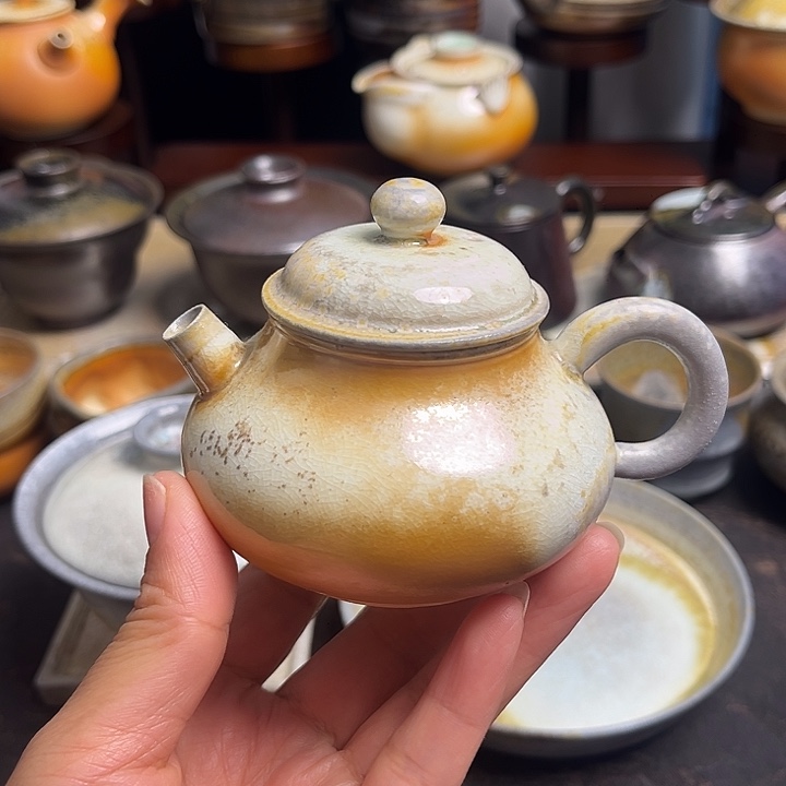 老***强茶盏柴烧茶具柴烧茶具