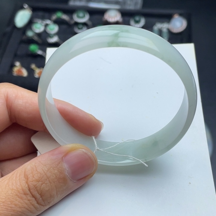 翡翠未镶嵌手镯翡翠手镯53.4公镯