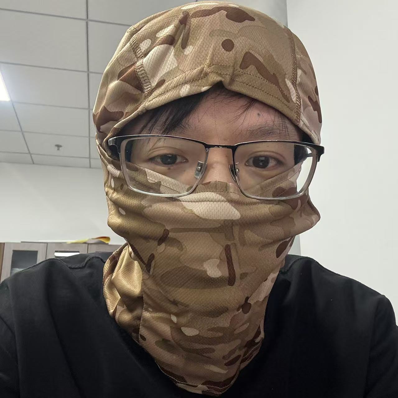 【到手2件】二保焊气保焊焊工专用防烫防晒头套/面罩