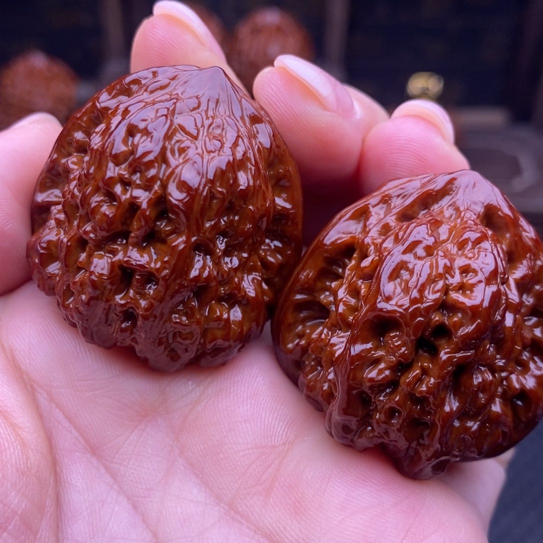 吊坠文玩核桃平谷凹底37尺