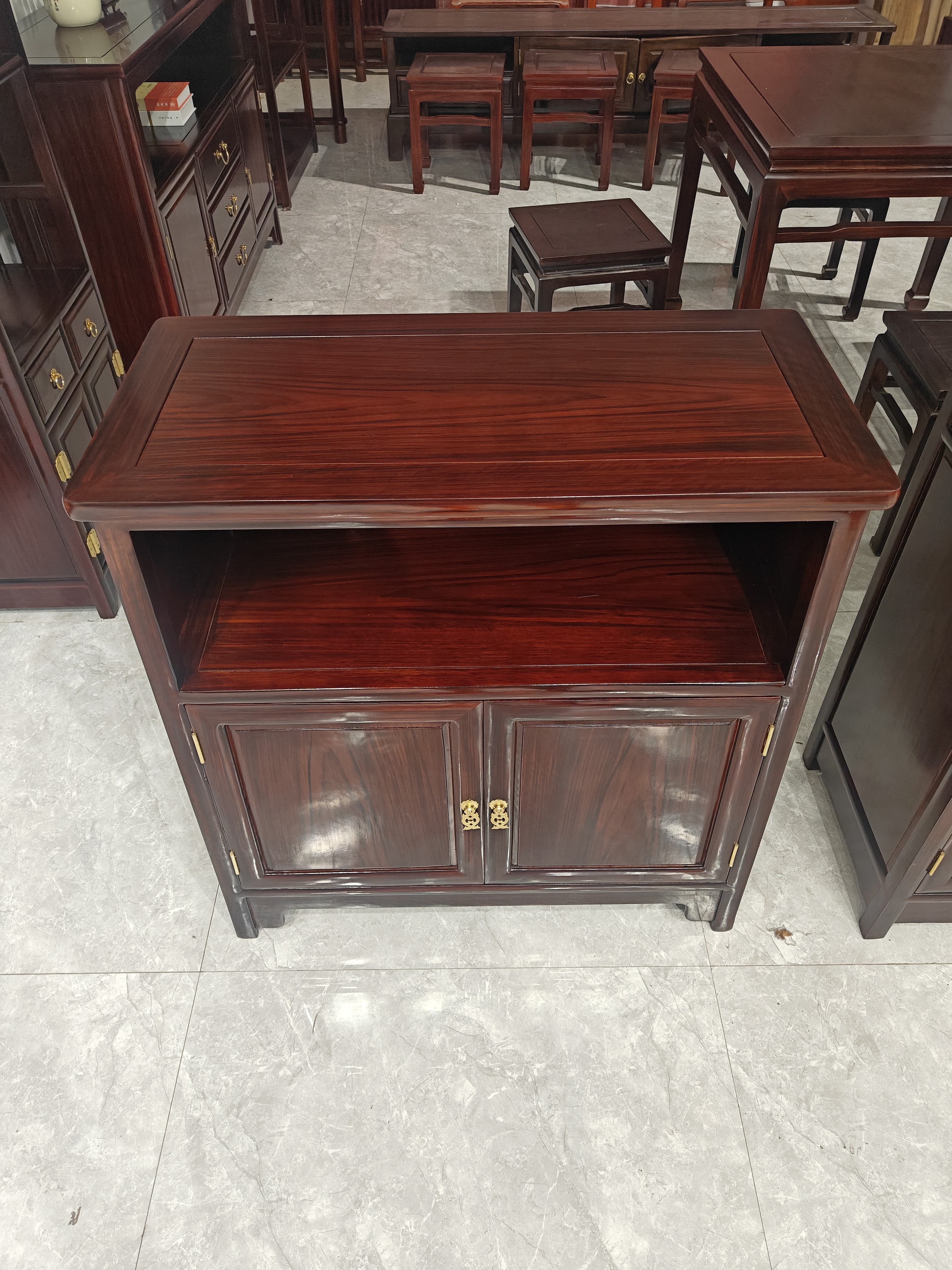 云宿红木 黑酸枝餐边柜二抽茶水柜78-38-88