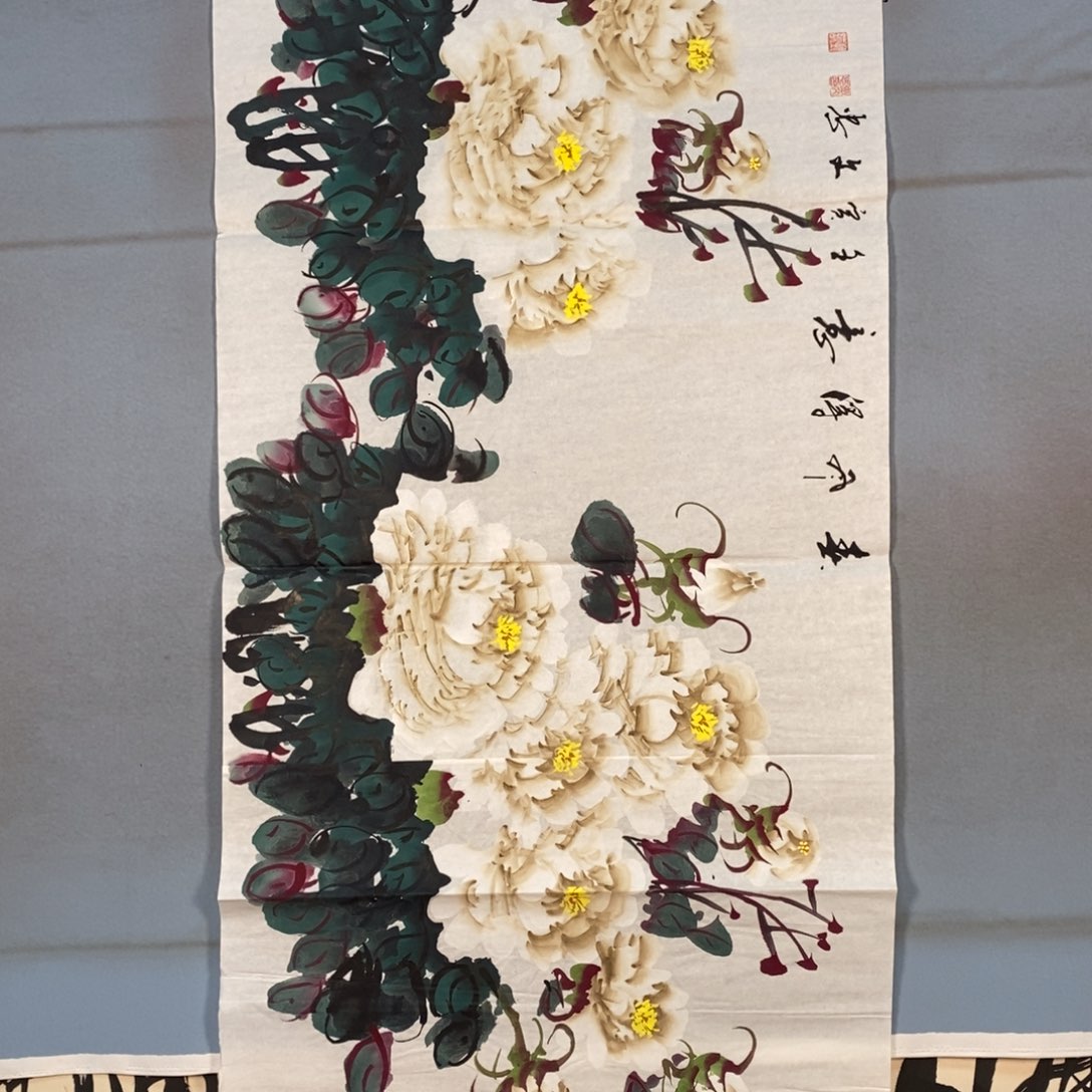 国画596牡丹花盛开的时候