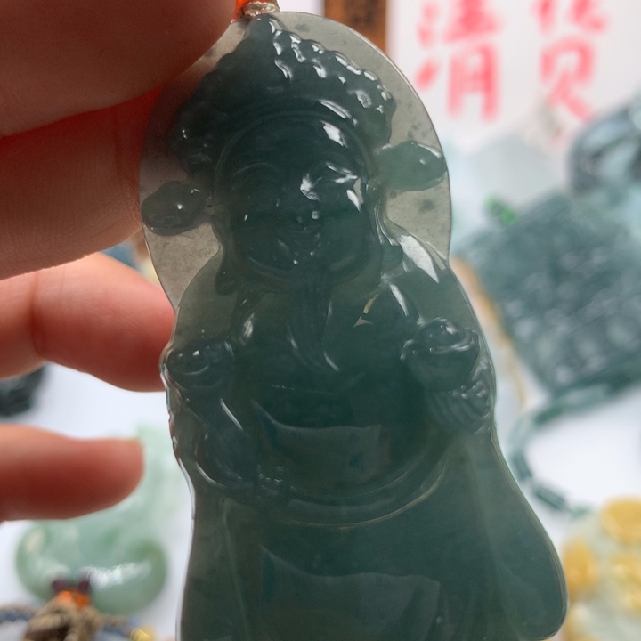 翡翠颈饰未镶嵌保真天然A货翡翠