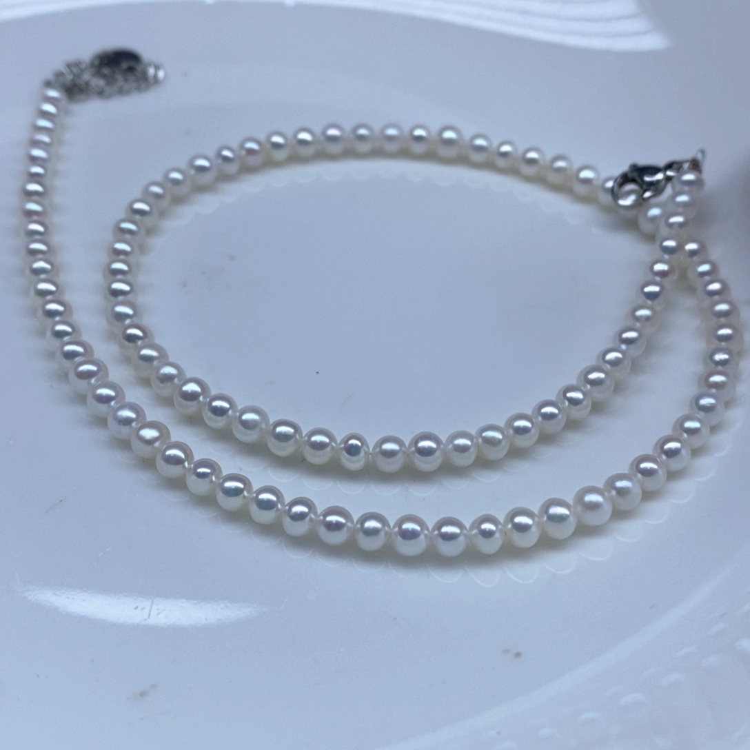 淡水珍珠未镶嵌颈饰4-5