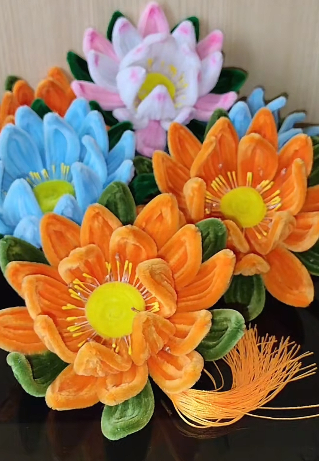 荷花莲花灯扭扭棒中式diy材料包 花灯中秋节拍照送闺蜜朋友小礼物