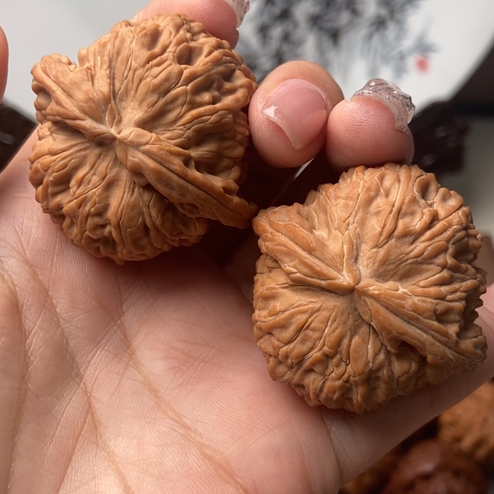 她***好把件文玩核桃42白狮子