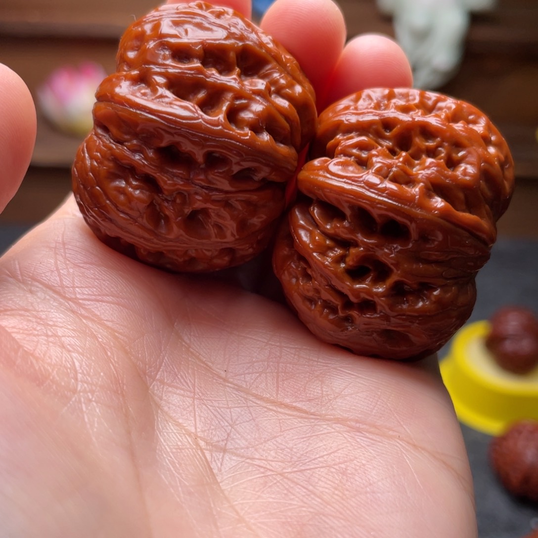 文玩核桃吊坠文玩核桃 手把件 元宝 41