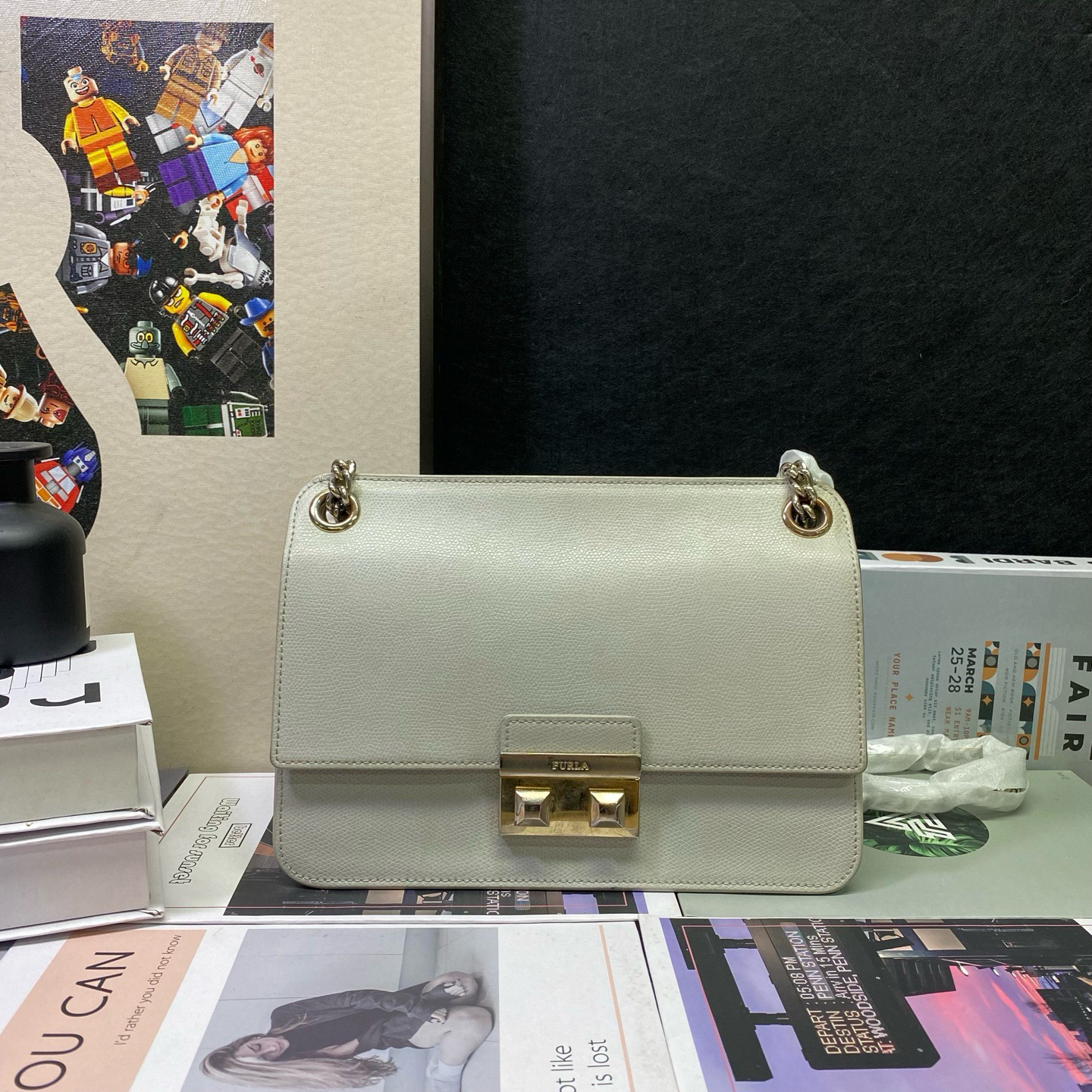 90新 FURLA/芙拉 23611斜挎包25*18