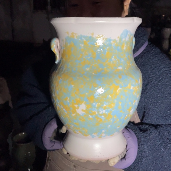 紫砂花盆口20高30瑕疵瑕疵