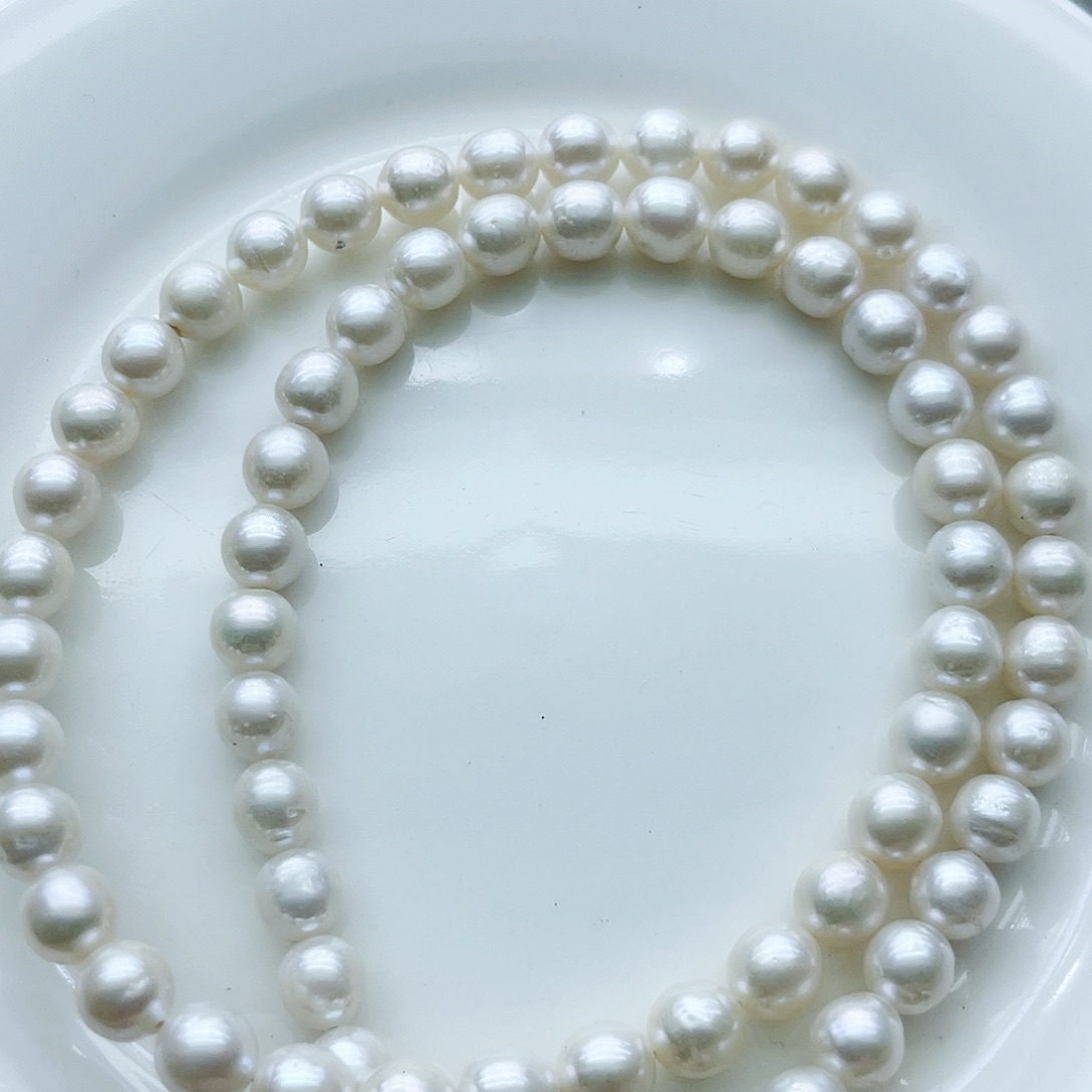 淡水珍珠颈饰钛钢