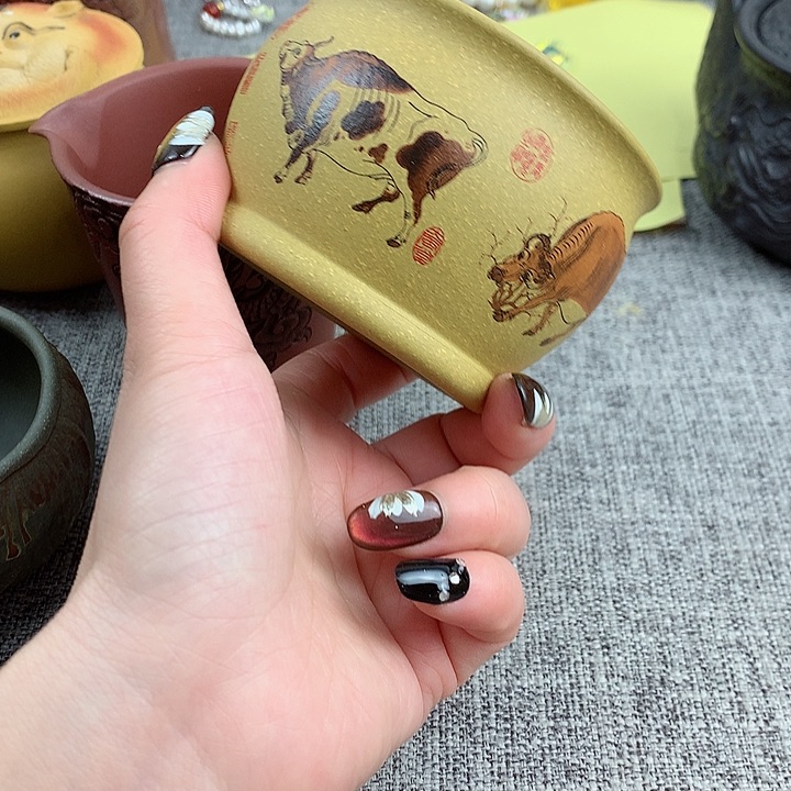 紫砂茶杯高端主人杯