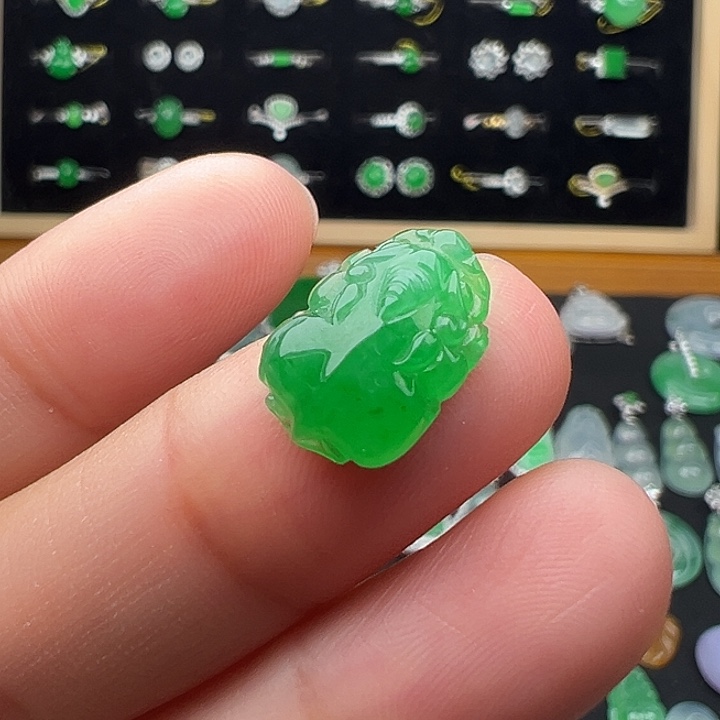 翡翠未镶嵌颈饰貔貅