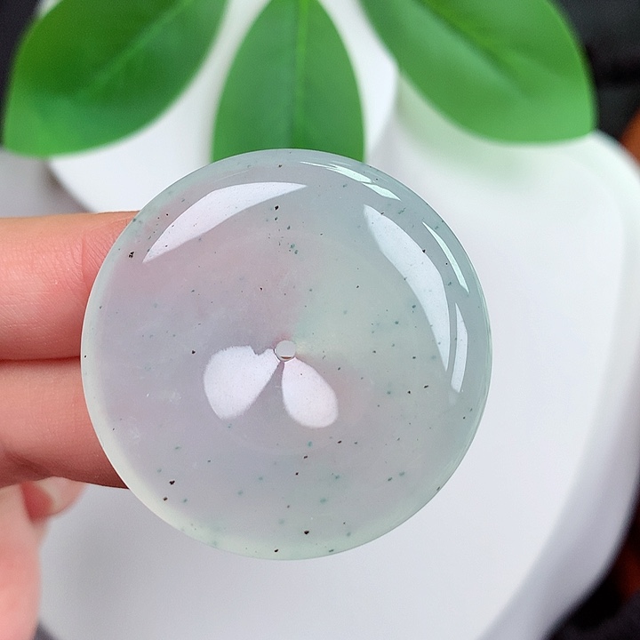 颈饰未镶嵌翡翠平安扣 37x6.6mm