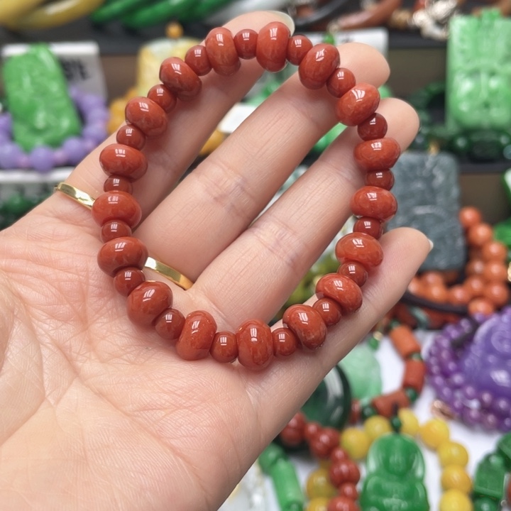 翡翠未镶嵌手链手链46