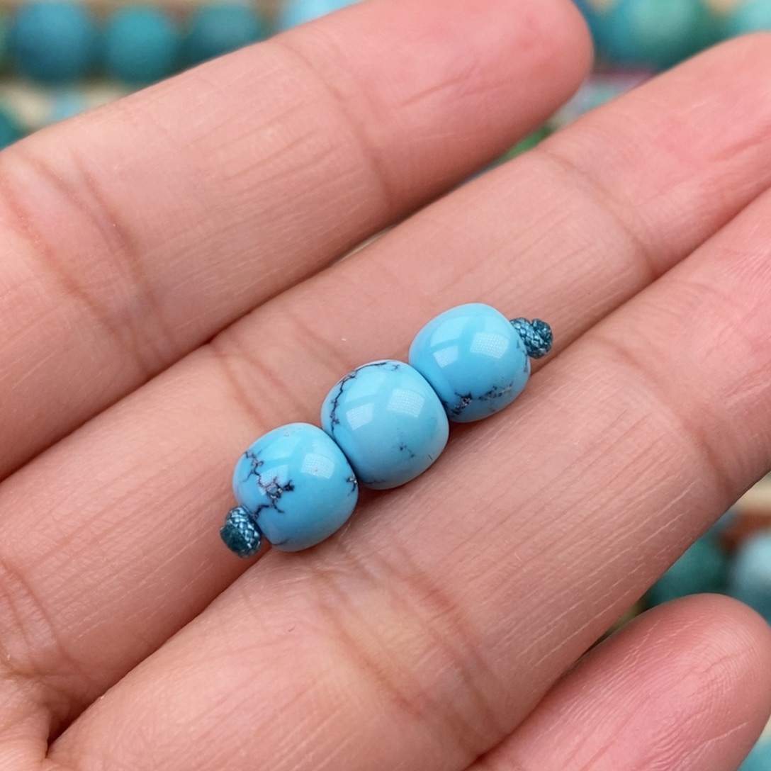 绿松石珠宝奇石未镶嵌6.5-7