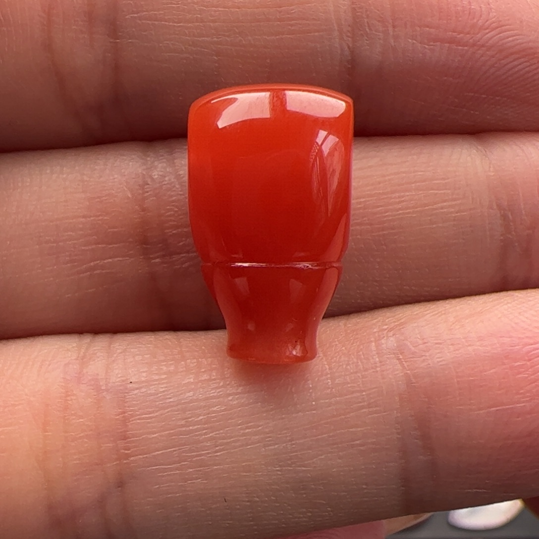 未镶嵌三通9mm南红玛瑙