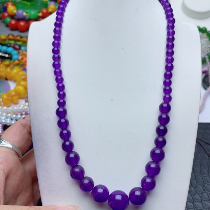 树脂制品54号紫色塔链