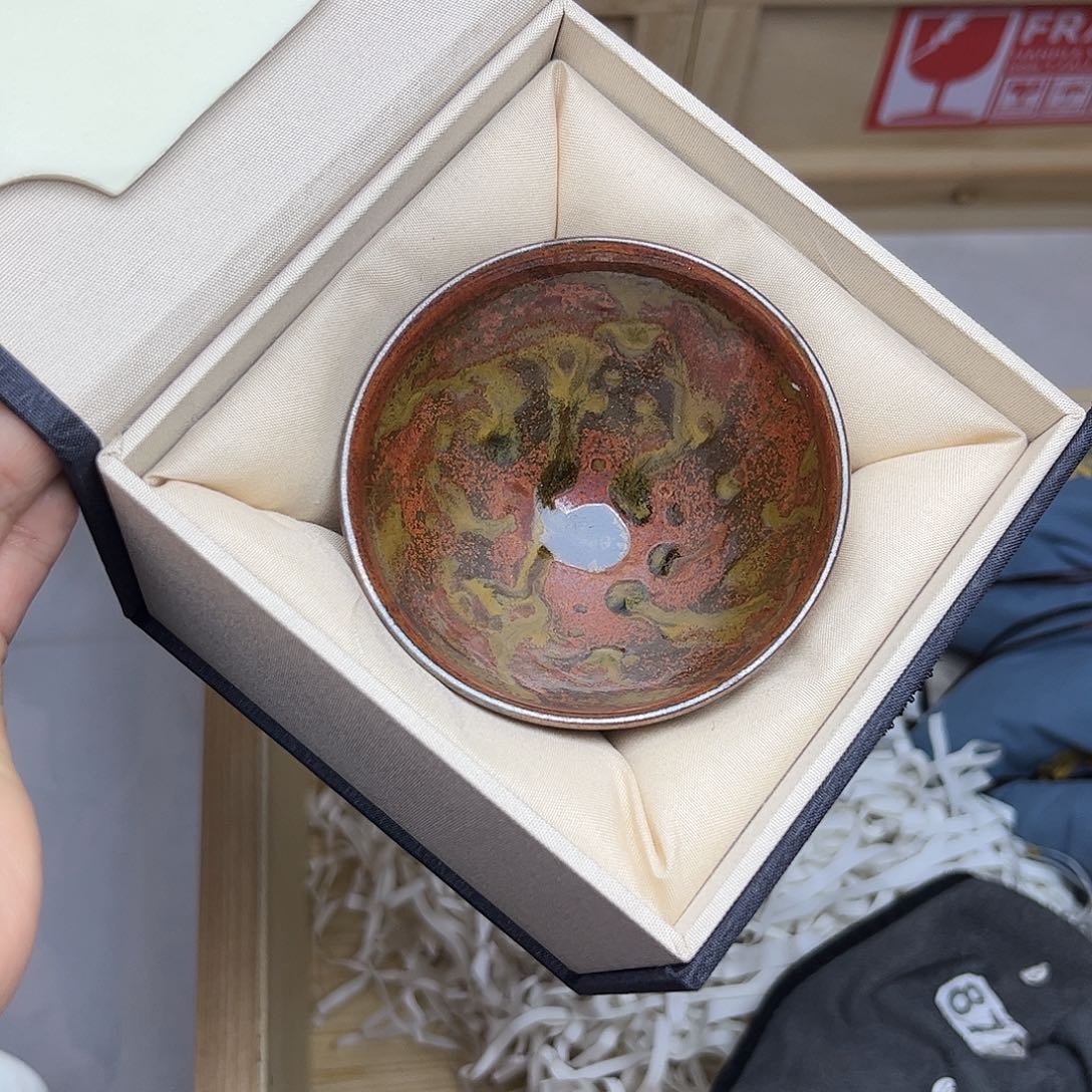 茶盏建盏自然不礼盒装