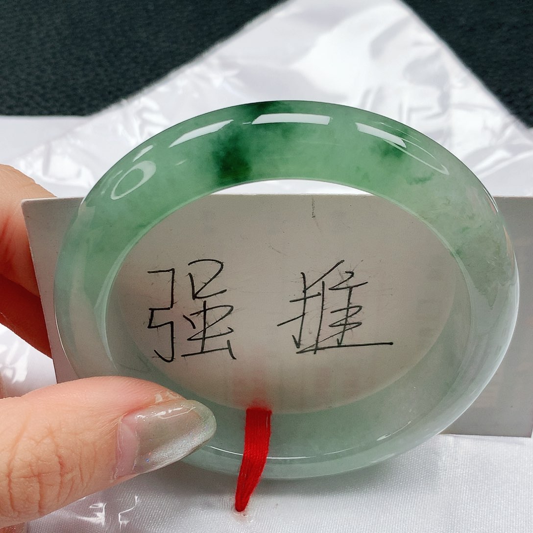 翡翠手镯未镶嵌57.5圈缅甸天然A货