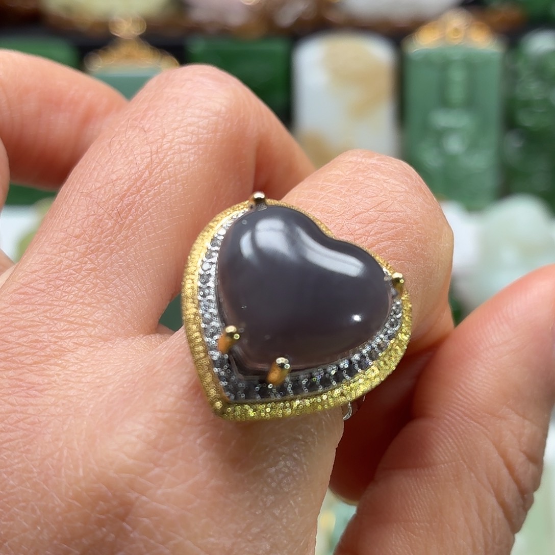 和田玉银S925镶嵌颈饰