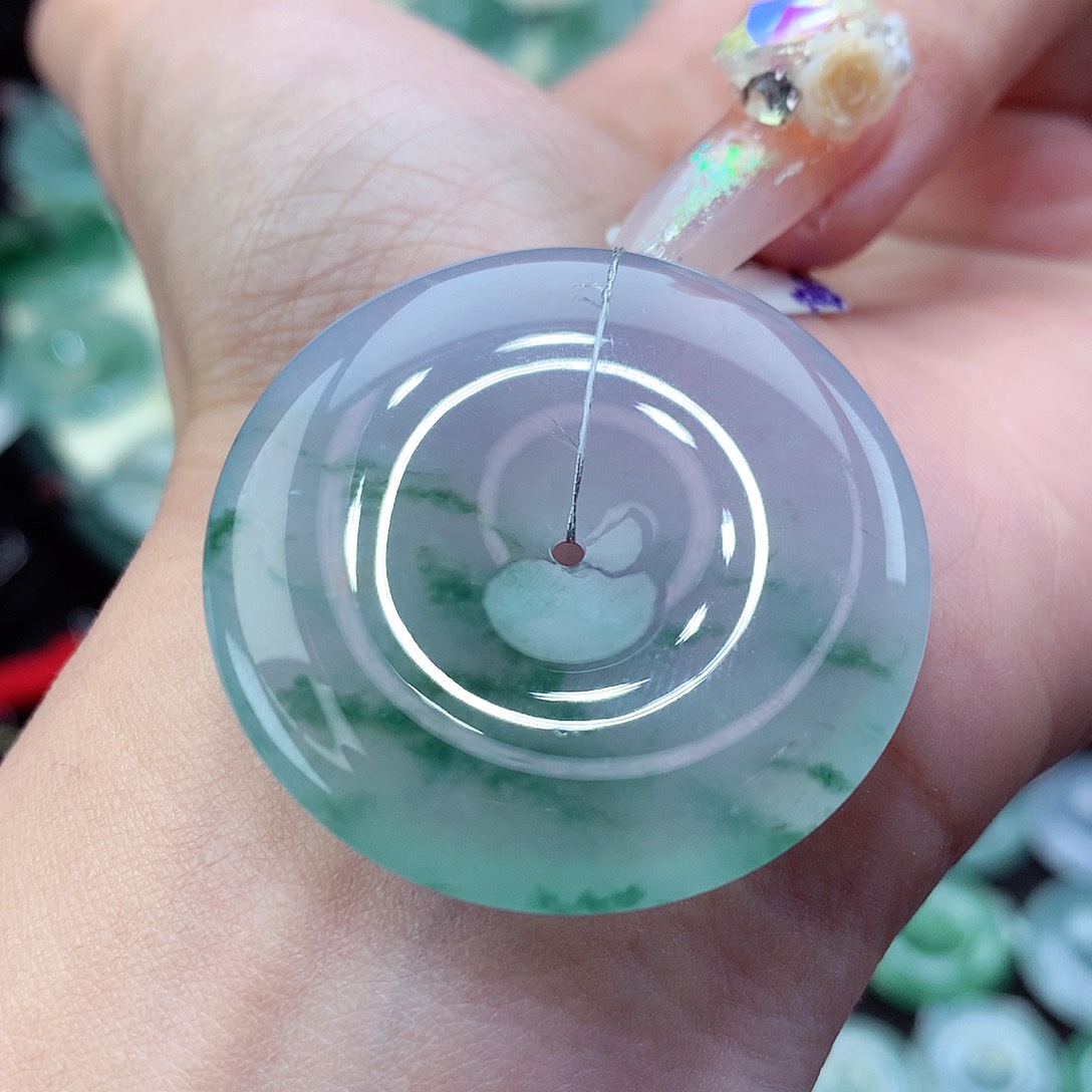 翡翠颈饰未镶嵌尺寸36.3-6