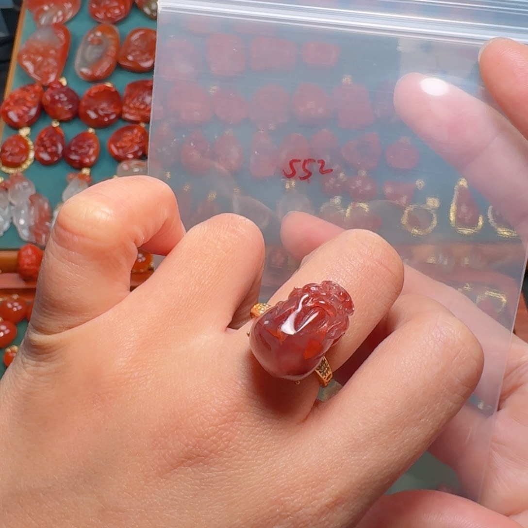 南红玛瑙南红银S925镶嵌