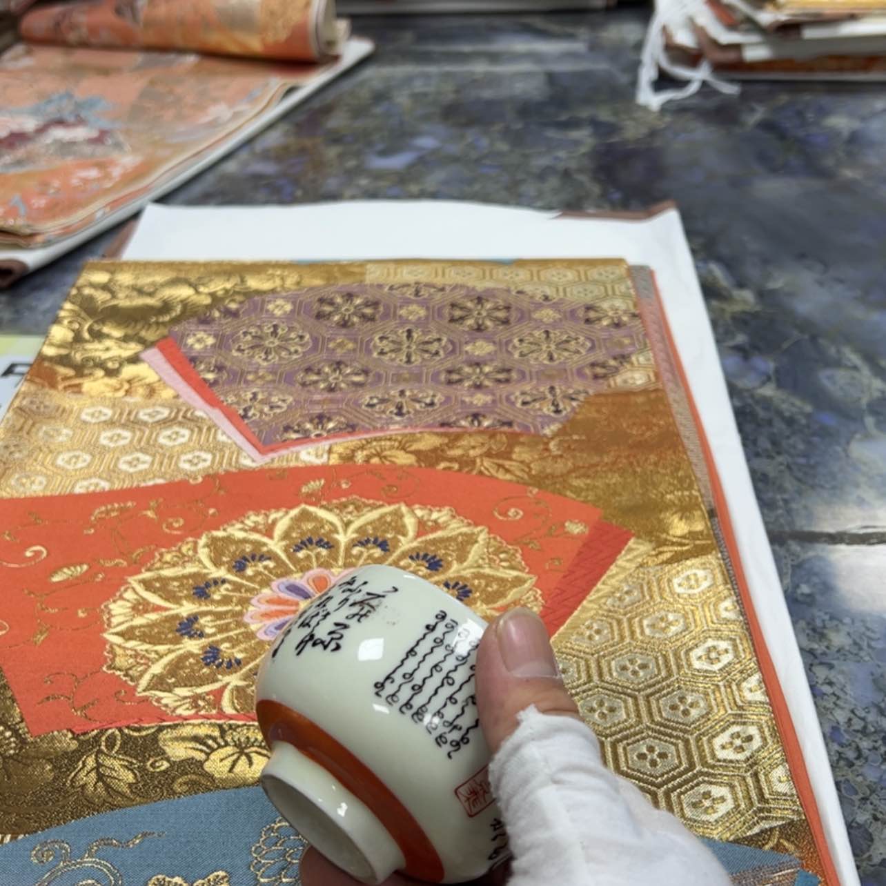 【闪购商品】清**月陶瓷马克杯带盖勺