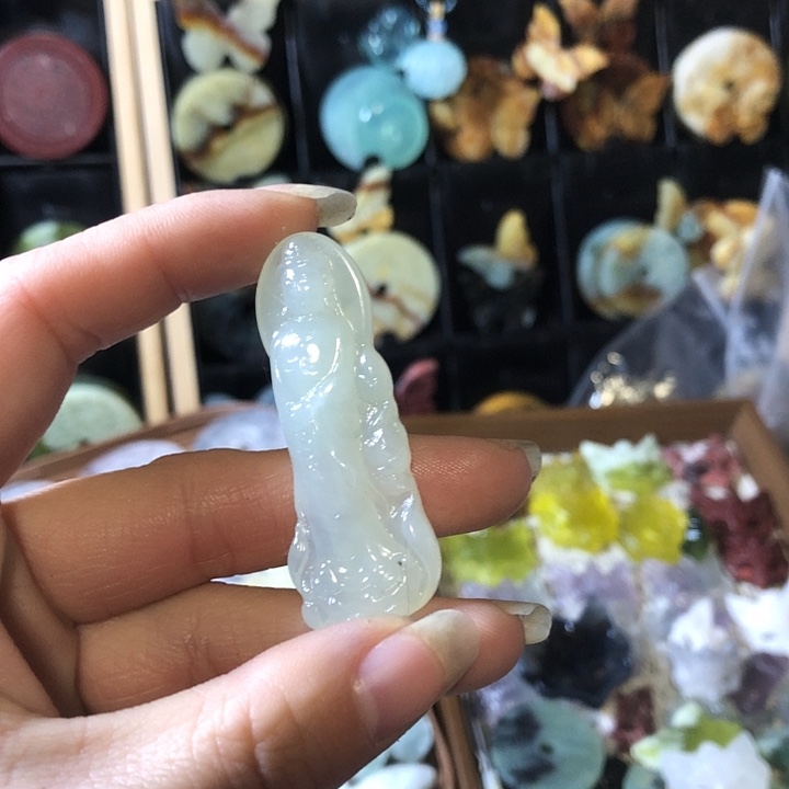 岫玉未镶嵌岫玉挂件