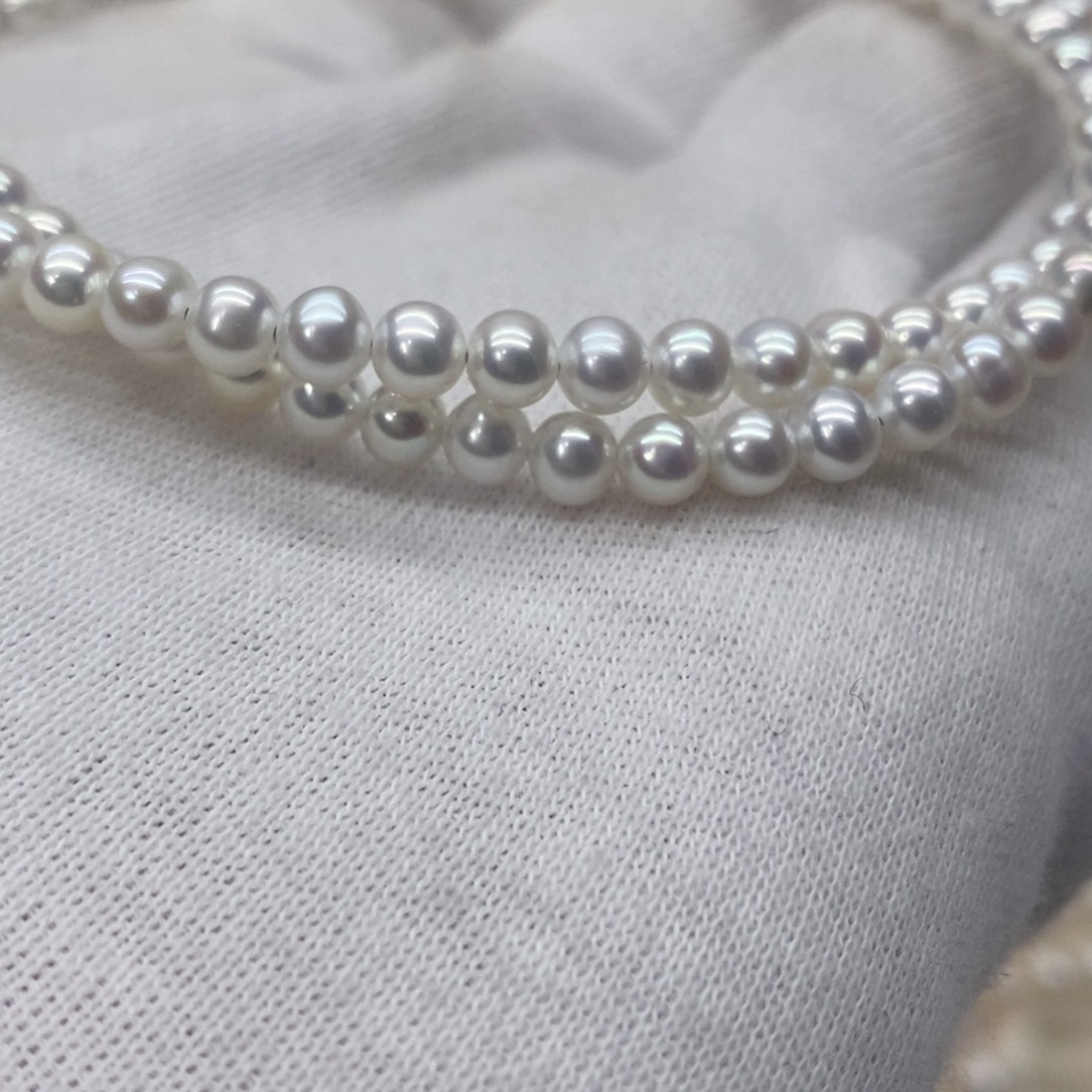 淡水珍珠项链银S925镶嵌气**菜